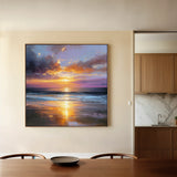 Abstract 1249 Canvas Art 16" x 16" / 40 x 40 cm / Black