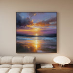 Abstract 1249 Canvas Art 16" x 16" / 40 x 40 cm / Black