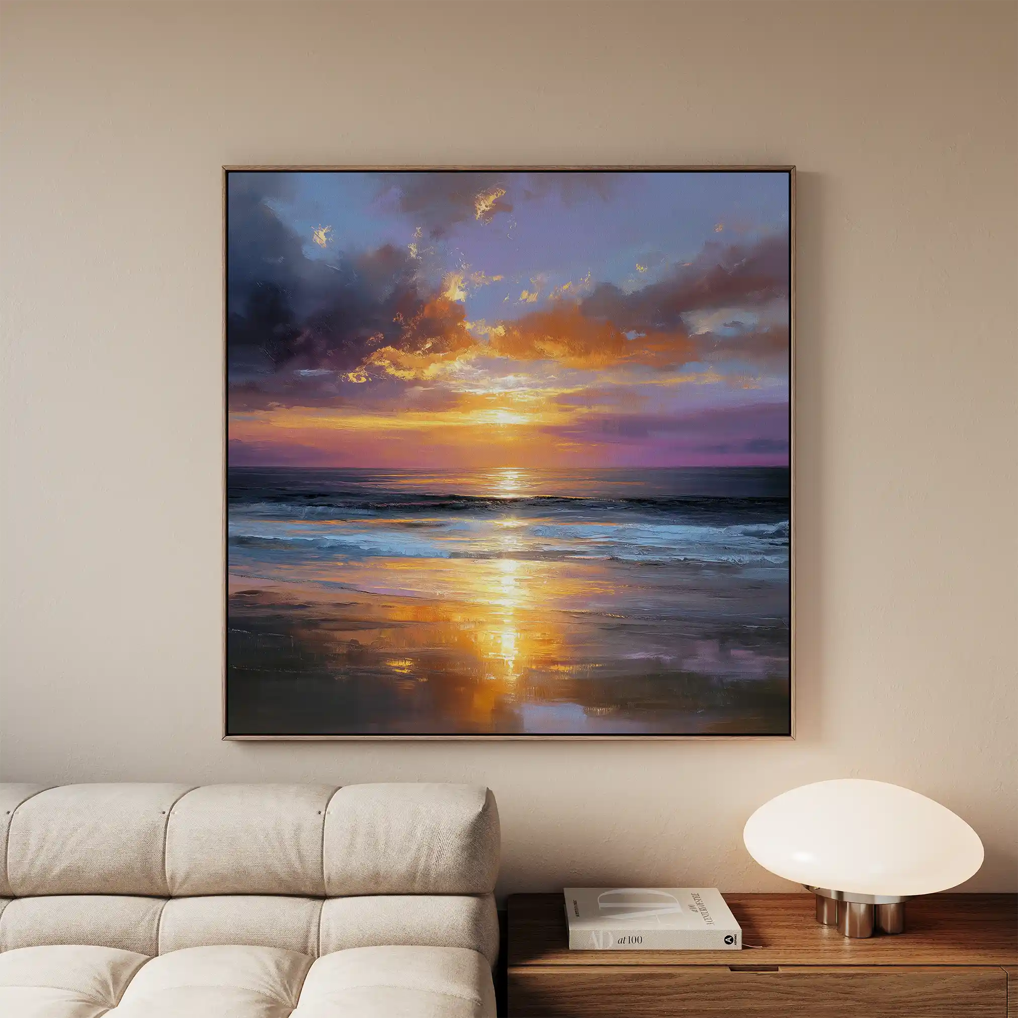 Abstract 1249 Canvas Art 60 x 60 cm / Black