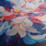 Floral 1249 Canvas Art 16" x 16" / 40 x 40 cm / Black