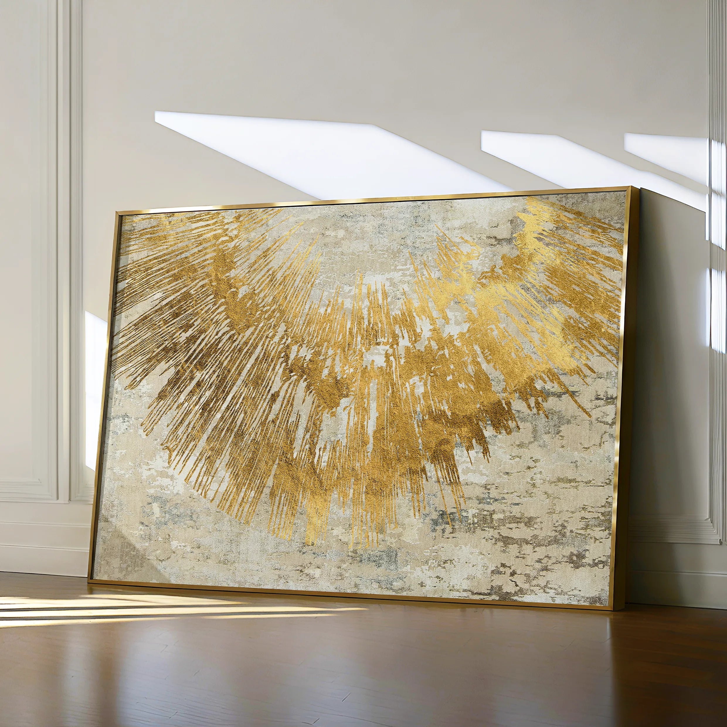 Abstract 125 Canvas Art 18" x 24" / 45 x 60 cm / Black