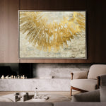 Abstract 125 Canvas Art 18" x 24" / 45 x 60 cm / Black