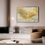 Abstract 125 Canvas Art 18" x 24" / 45 x 60 cm / Black