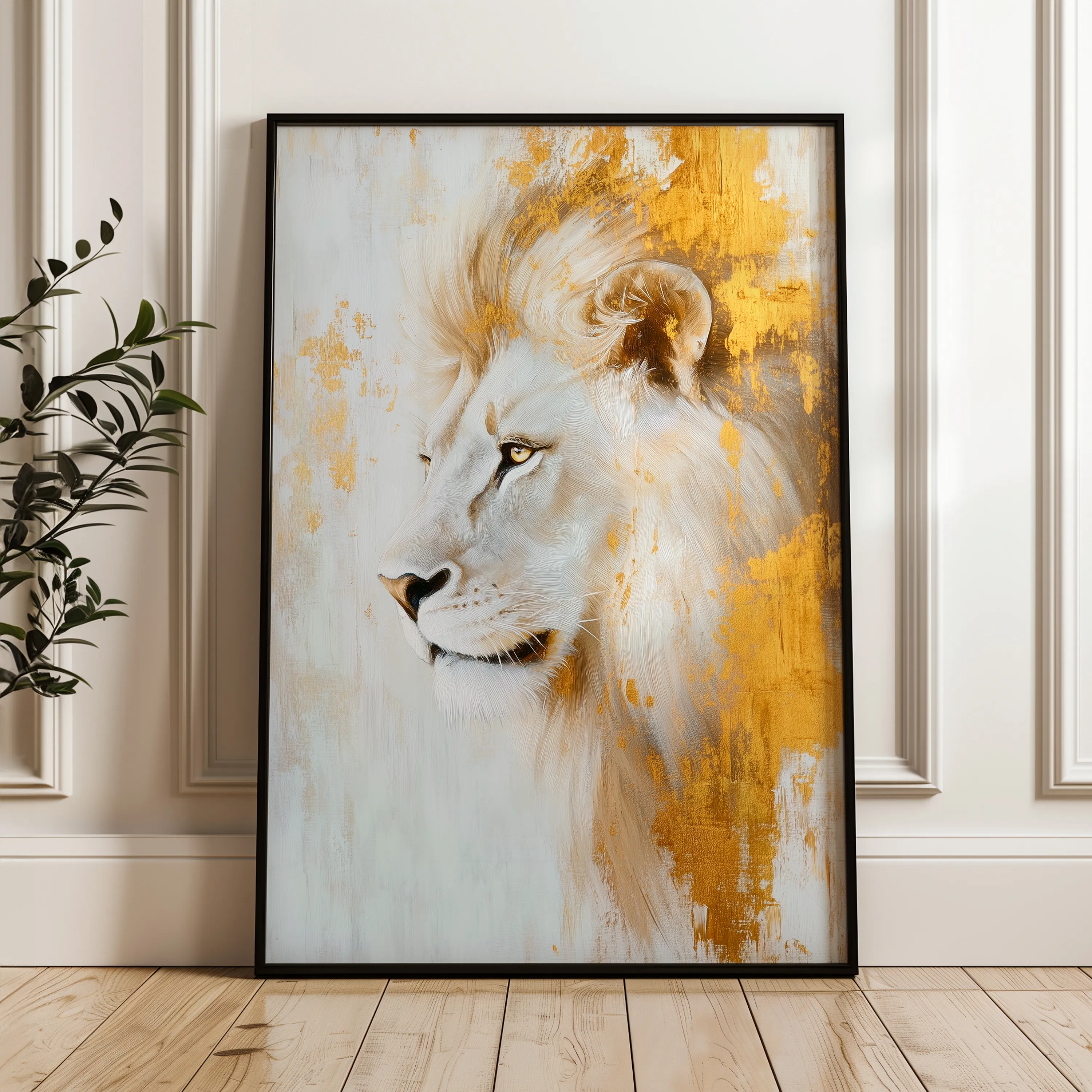 Animals 125 Canvas Art 18" x 24" / 45 x 60 cm / Black