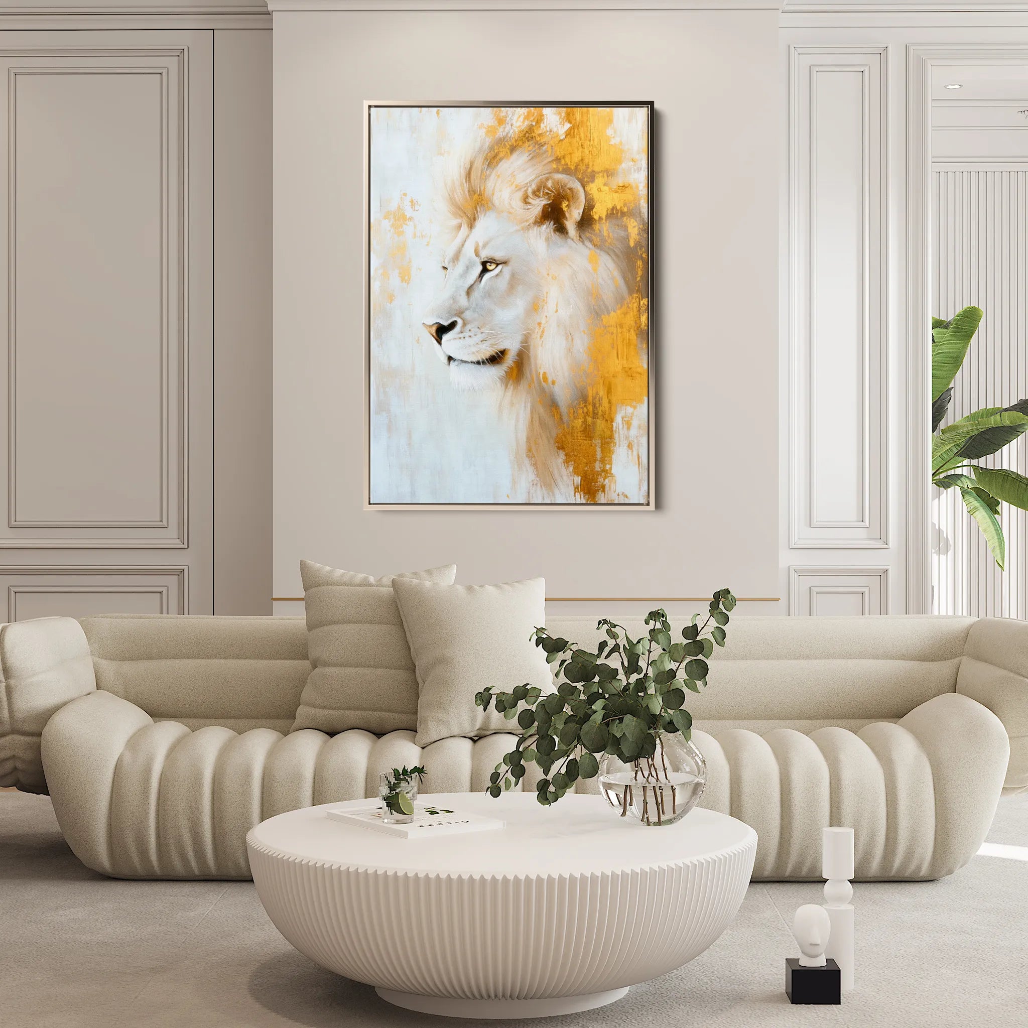 Animals 125 Canvas Art 18" x 24" / 45 x 60 cm / Black