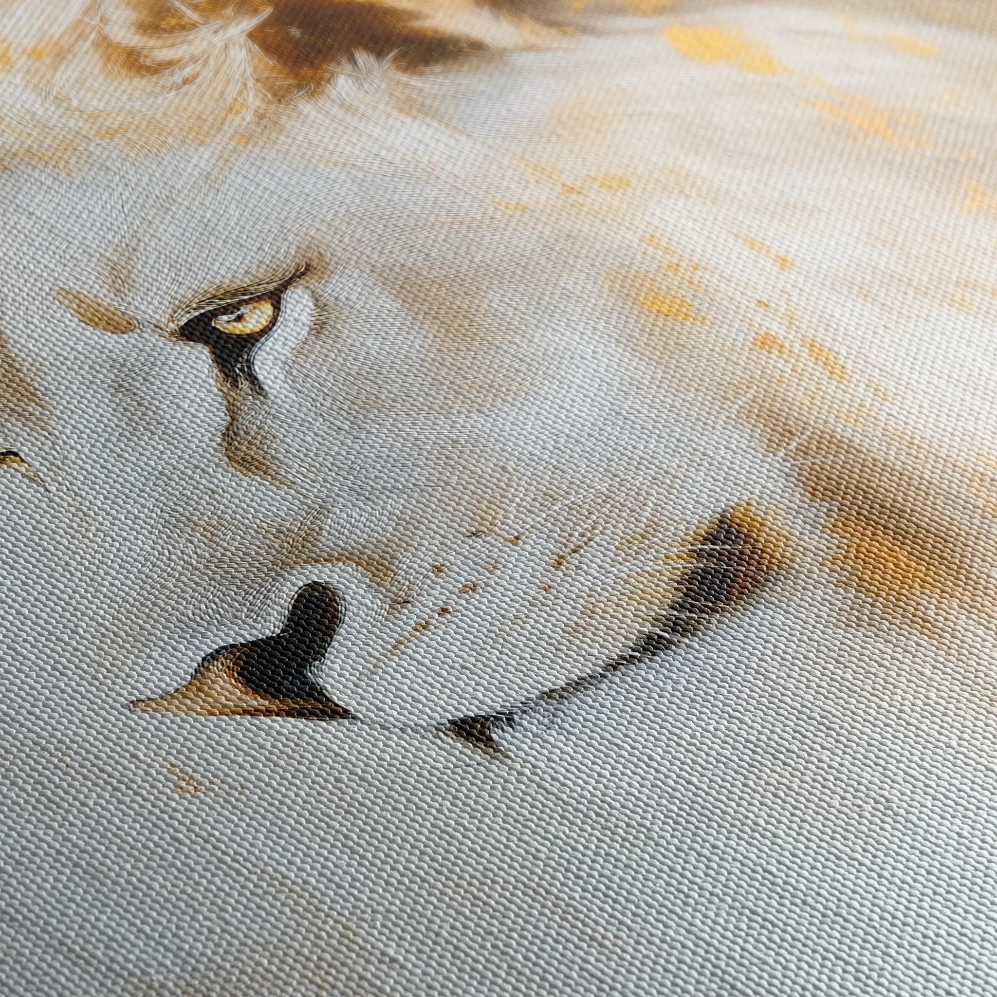 Animals 125 Canvas Art 18" x 24" / 45 x 60 cm / Black