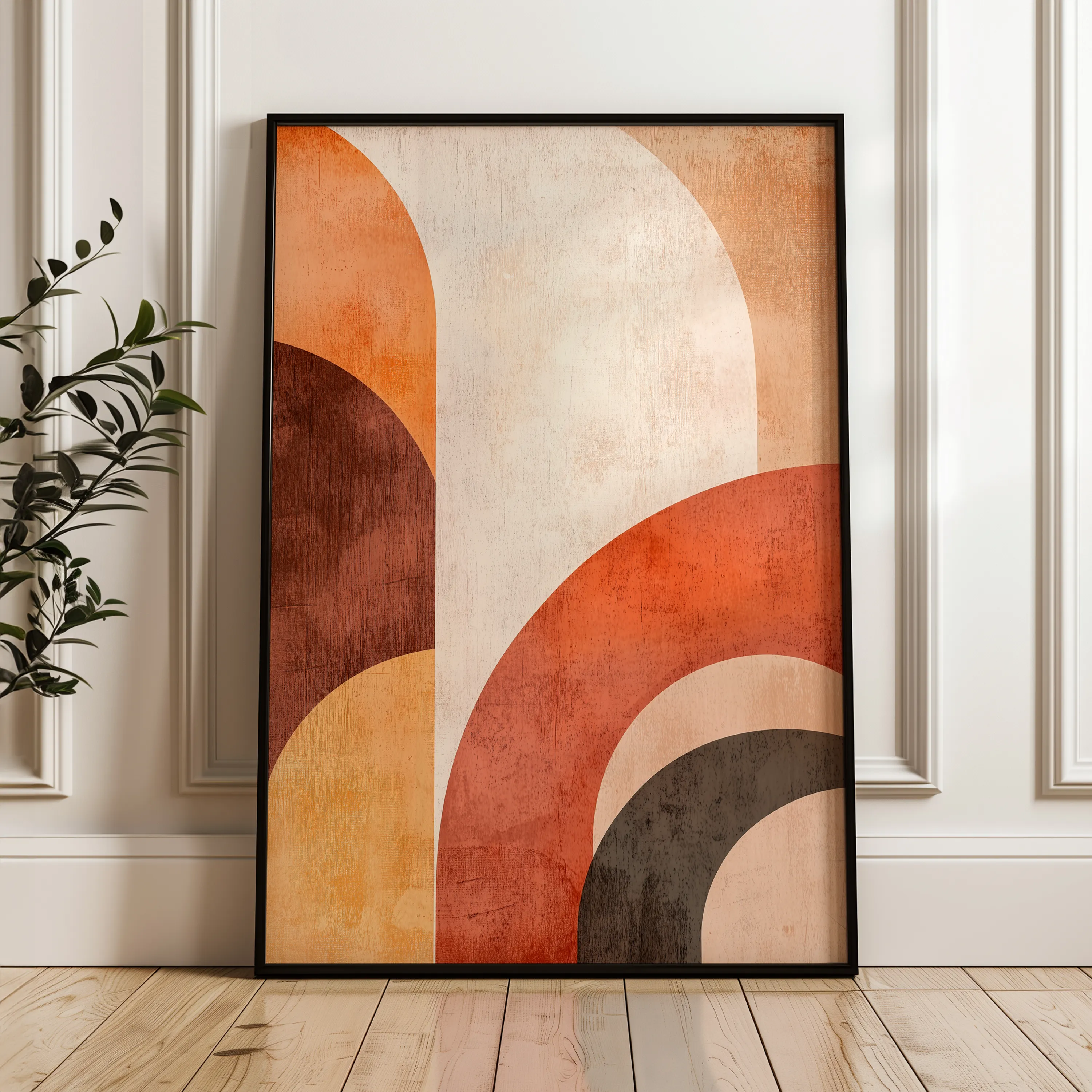 Boho 125 Canvas Art 18" x 24" / 45 x 60 cm / Black