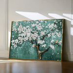 Floral 125 Canvas Art 18" x 24" / 45 x 60 cm / Black