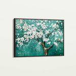 Floral 125 Canvas Art 18" x 24" / 45 x 60 cm / Black