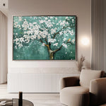 Floral 125 Canvas Art 60 x 40 cm / Black