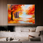 Landscape 125 Canvas Art 18" x 24" / 45 x 60 cm / Black