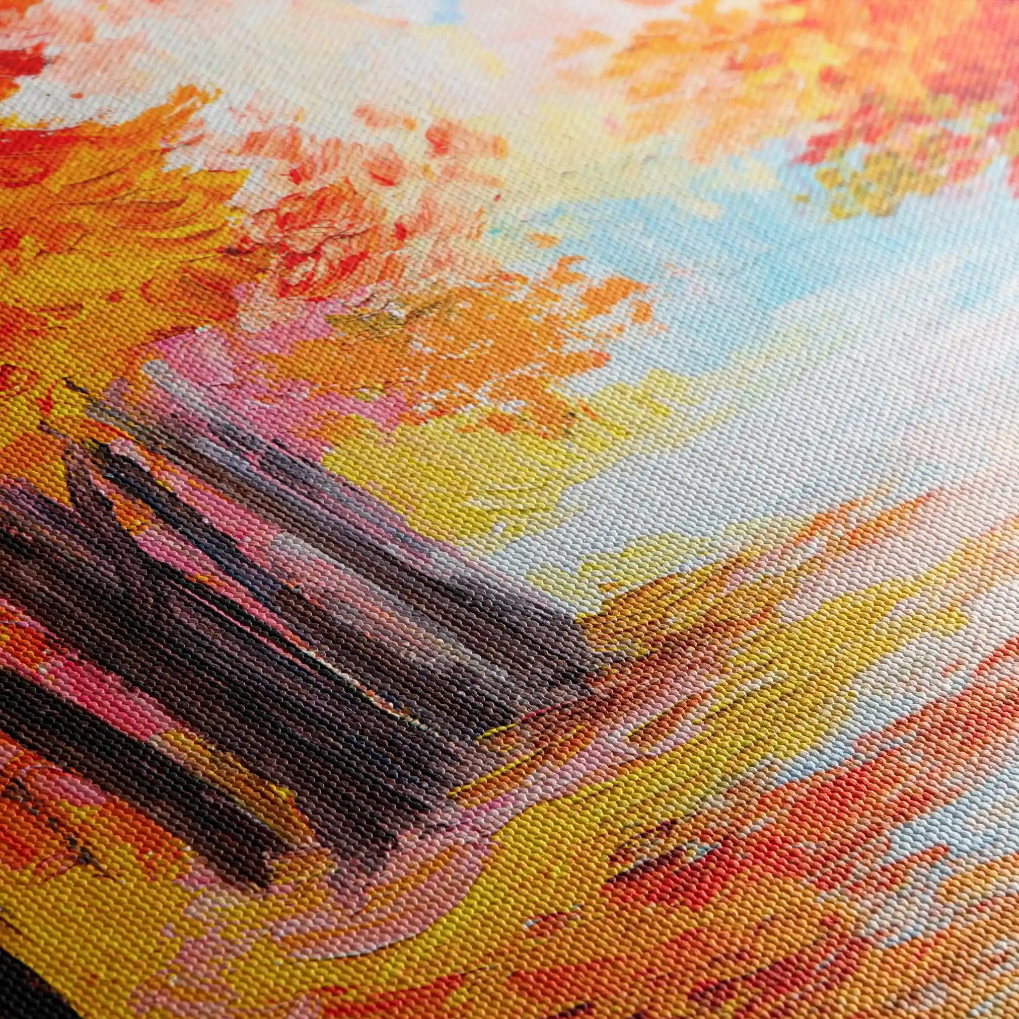 Landscape 125 Canvas Art 60 x 40 cm / Black