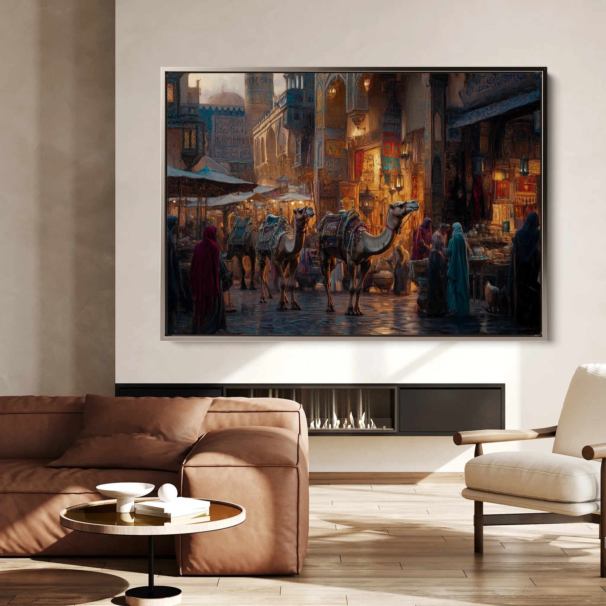 Orientalist 125 Canvas Art 18" x 24" / 45 x 60 cm / Black