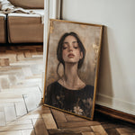 Portrait 125 Canvas Art 18" x 24" / 45 x 60 cm / Black