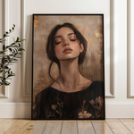 Portrait 125 Canvas Art 60 x 40 cm / Black