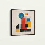 Abstract 1250 Canvas Art 16" x 16" / 40 x 40 cm / Black