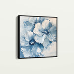 Floral 1250 Canvas Art 16" x 16" / 40 x 40 cm / Black