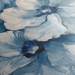 Floral 1250 Canvas Art 16" x 16" / 40 x 40 cm / Black