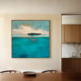 Abstract 1251 Canvas Art 16" x 16" / 40 x 40 cm / Black