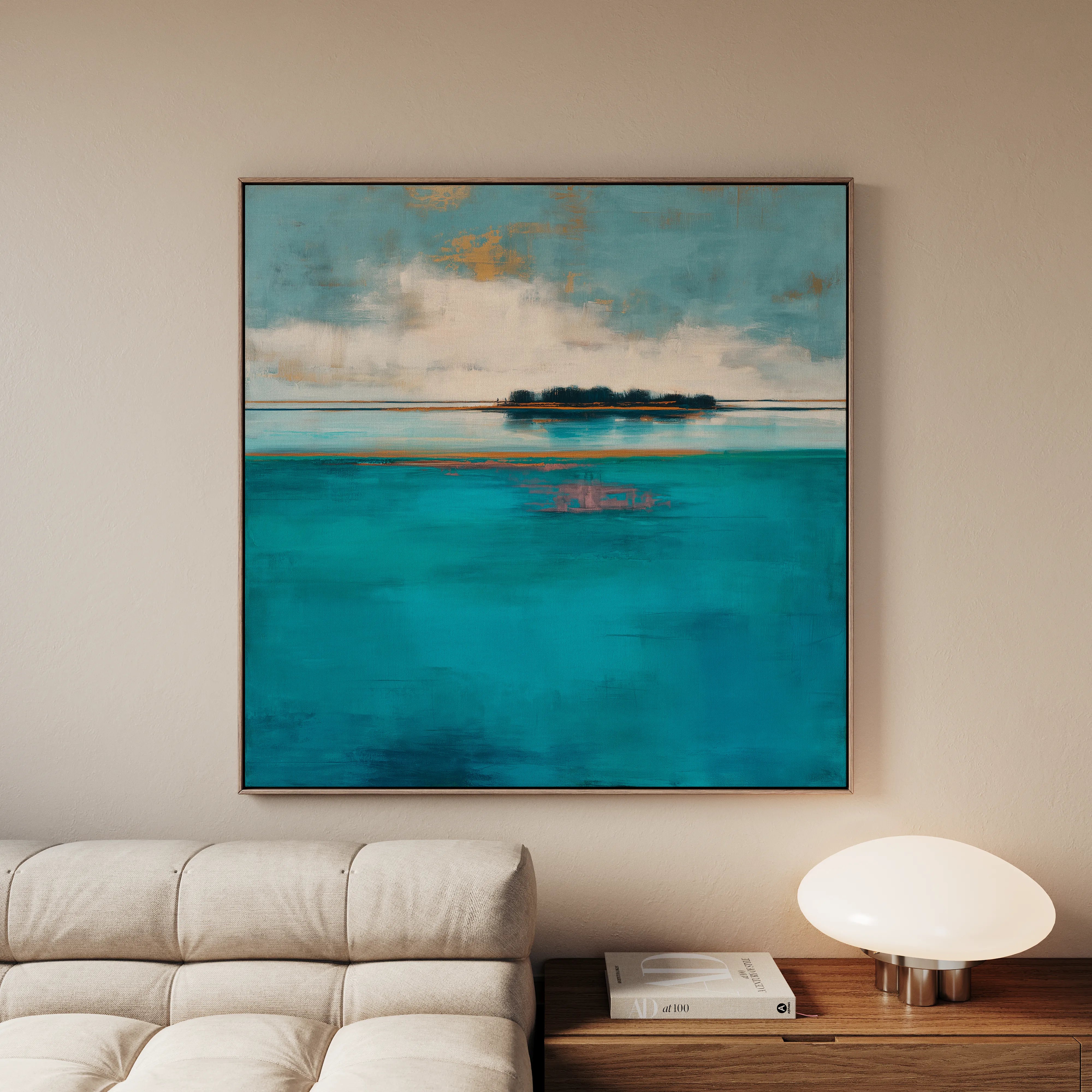 Abstract 1251 Canvas Art 16" x 16" / 40 x 40 cm / Black
