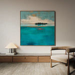 Abstract 1251 Canvas Art 16" x 16" / 40 x 40 cm / Black