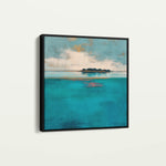 Abstract 1251 Canvas Art 16" x 16" / 40 x 40 cm / Black