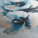 Floral 1251 Canvas Art 16" x 16" / 40 x 40 cm / Black