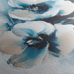 Floral 1251 Canvas Art 60 x 60 cm / Black