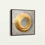 Abstract 1252 Canvas Art 16" x 16" / 40 x 40 cm / Black