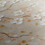 Floral 1253 Canvas Art 16" x 16" / 40 x 40 cm / Black