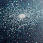 Abstract 1254 Canvas Art 16" x 16" / 40 x 40 cm / Black