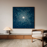 Abstract 1254 Canvas Art 60 x 60 cm / Black