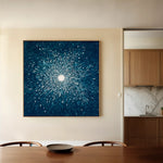 Abstract 1254 Canvas Art 60 x 60 cm / Black