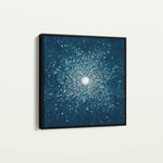 Abstract 1254 Canvas Art 60 x 60 cm / Black