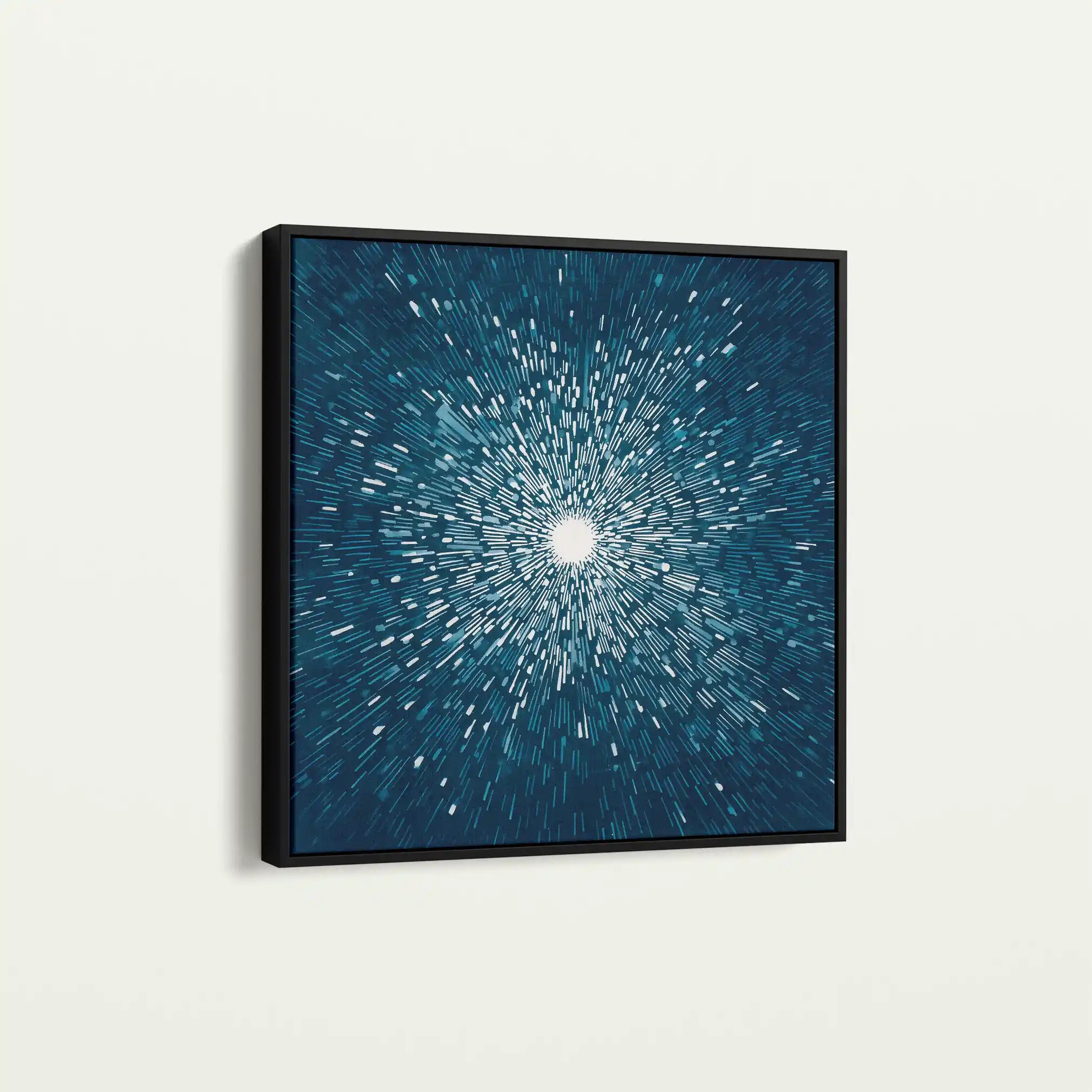 Abstract 1254 Canvas Art 60 x 60 cm / Black