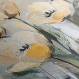 Floral 1254 Canvas Art 16" x 16" / 40 x 40 cm / Black