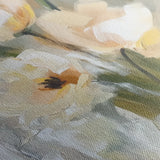 Floral 1255 Canvas Art 16" x 16" / 40 x 40 cm / Black