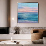 Abstract 1256 Canvas Art 16" x 16" / 40 x 40 cm / Black
