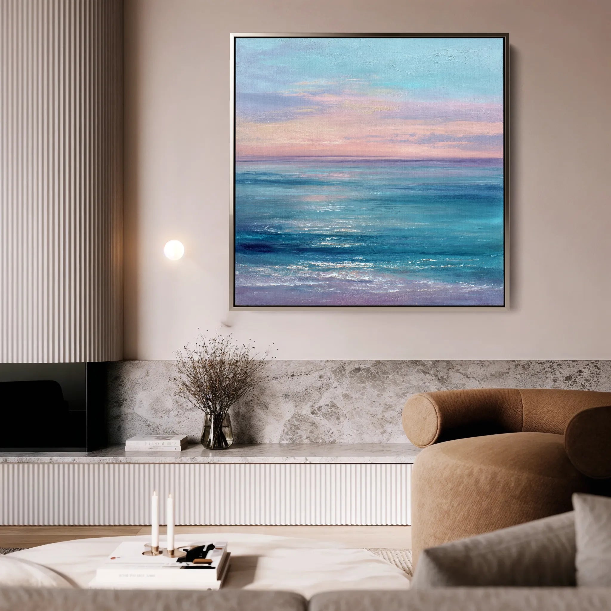 Abstract 1256 Canvas Art 16" x 16" / 40 x 40 cm / Black