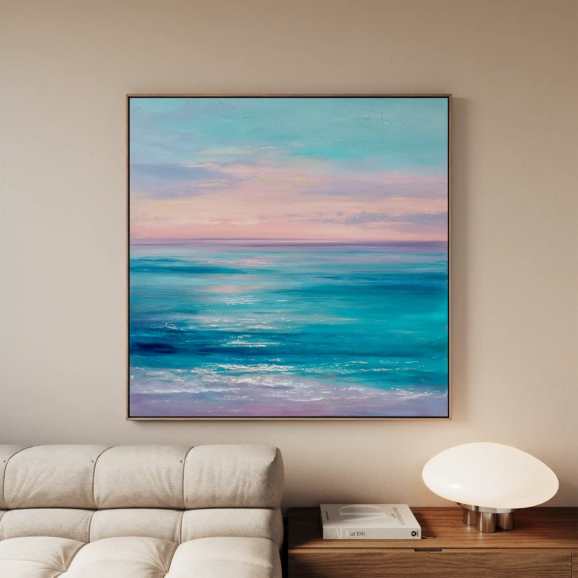 Abstract 1256 Canvas Art 60 x 60 cm / Black