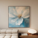 Floral 1256 Canvas Art 16" x 16" / 40 x 40 cm / Black