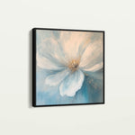 Floral 1256 Canvas Art 16" x 16" / 40 x 40 cm / Black