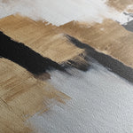 Abstract 1257 Canvas Art 16" x 16" / 40 x 40 cm / Black