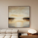 Abstract 1259 Canvas Art 16" x 16" / 40 x 40 cm / Black
