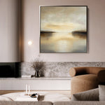 Abstract 1259 Canvas Art 16" x 16" / 40 x 40 cm / Black