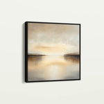 Abstract 1259 Canvas Art 16" x 16" / 40 x 40 cm / Black