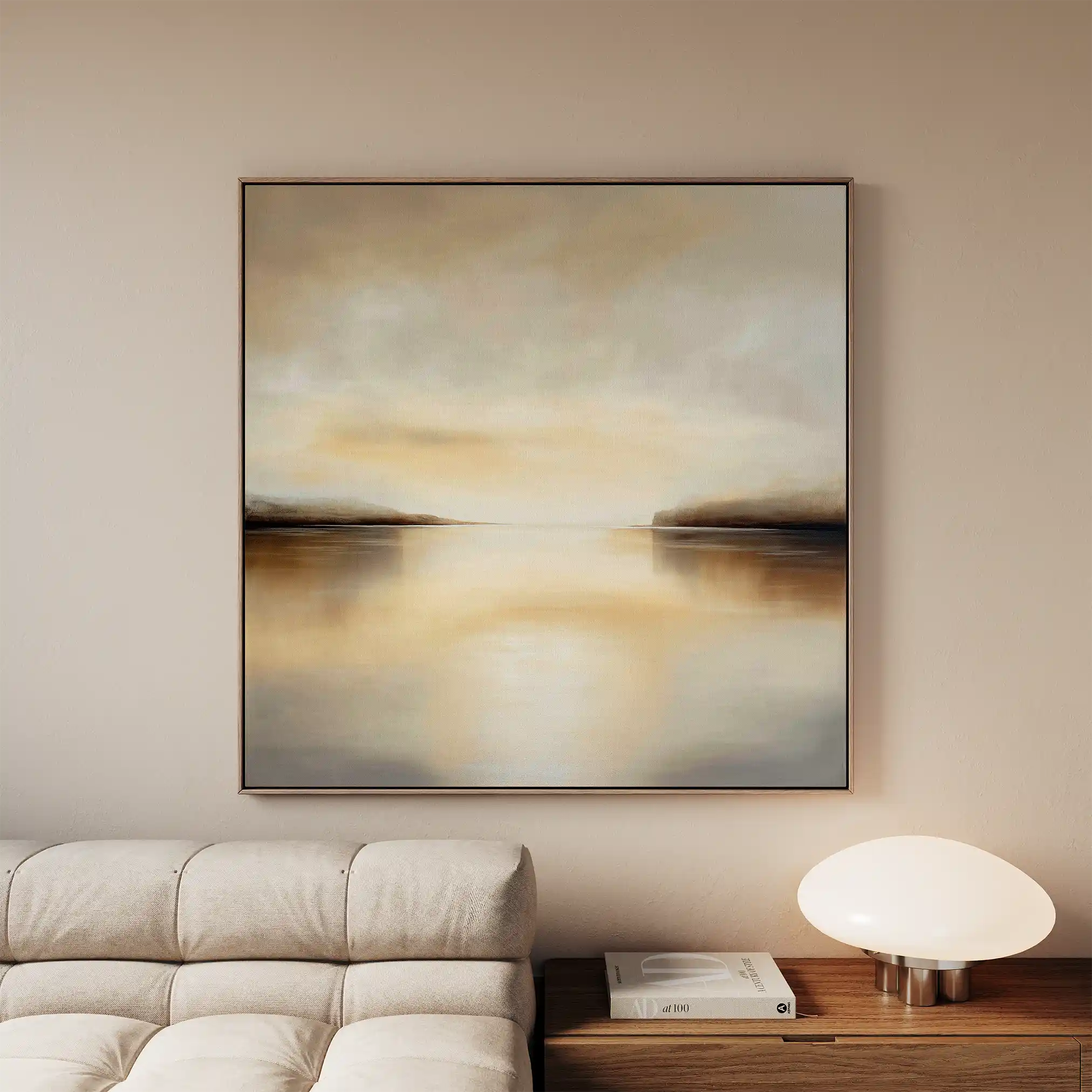 Abstract 1259 Canvas Art 60 x 60 cm / Black