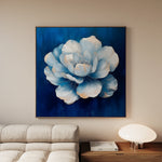 Floral 1259 Canvas Art 16" x 16" / 40 x 40 cm / Black