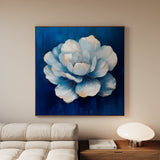 Floral 1259 Canvas Art 16" x 16" / 40 x 40 cm / Black