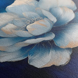 Floral 1259 Canvas Art 16" x 16" / 40 x 40 cm / Black
